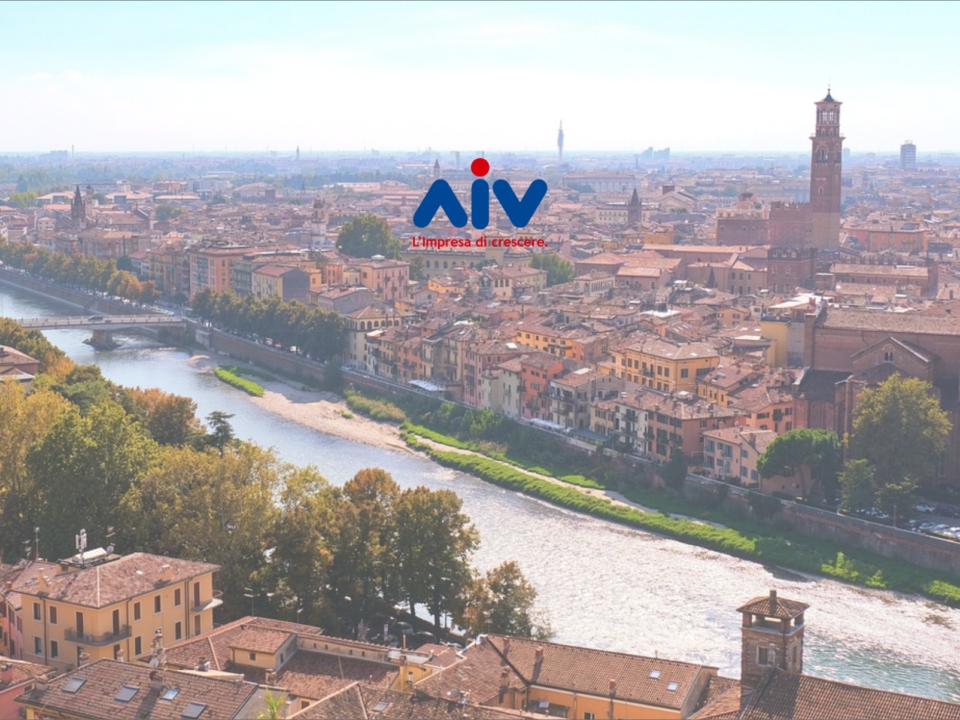 AIV presente all'evento "L'impresa di Francesco" a Verona, maggio 2023. Fotografia panoramica di Verona